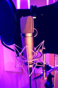 Silver Recording Microphone photo