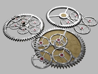 Circle Rim Gear Font