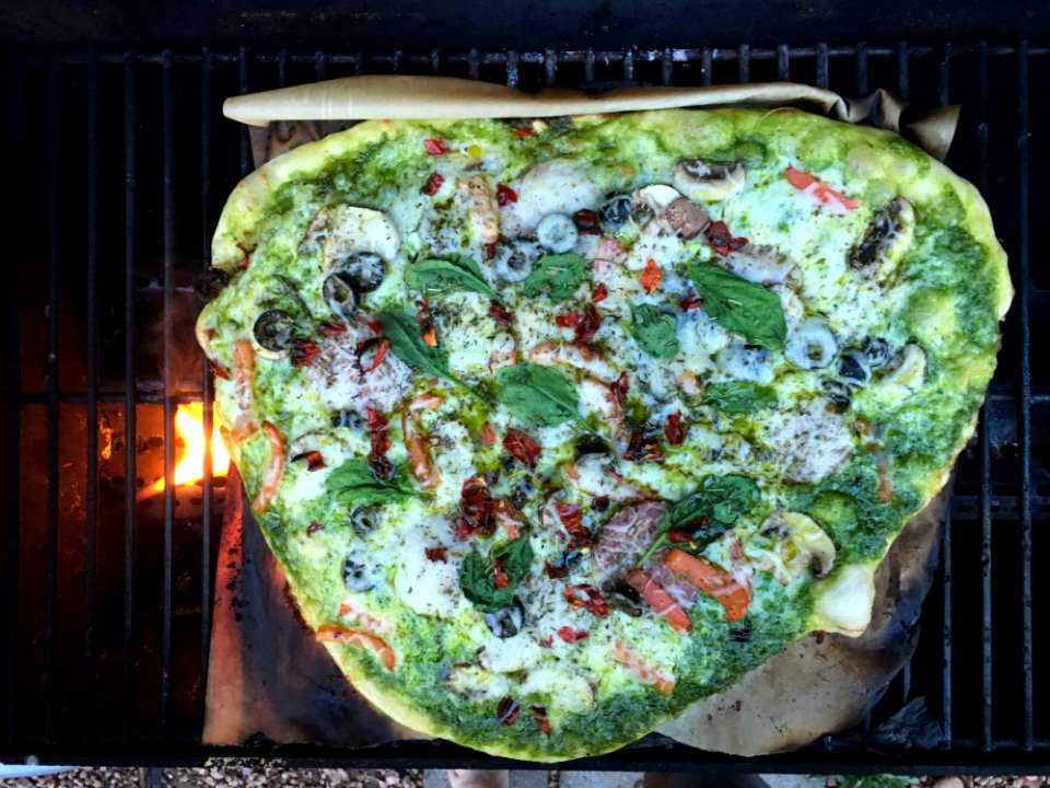Tonights Grilled Pizza