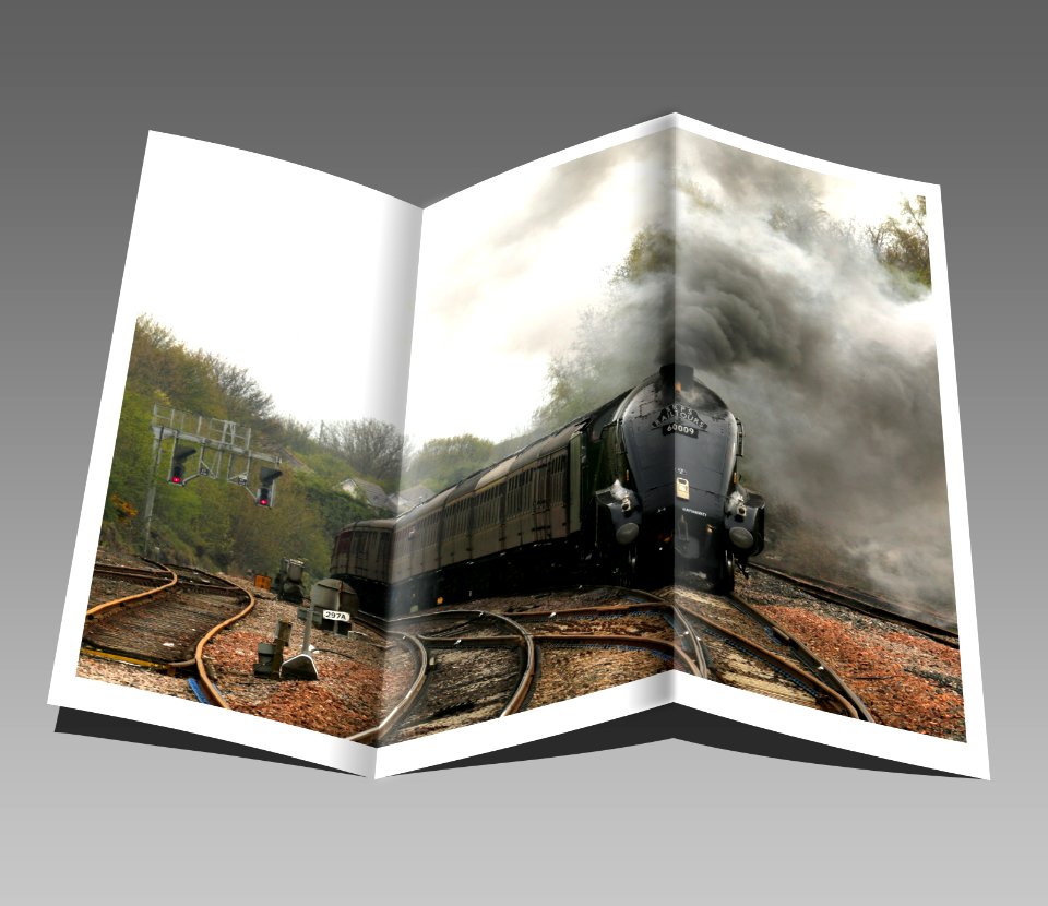 Booklet Pamphlet Train Engine