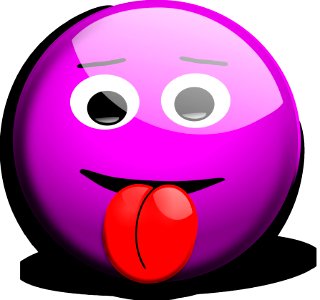Pink Purple Smile Smiley