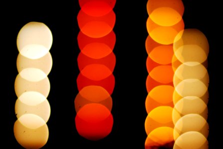 Many Colour Bokeh Black Background