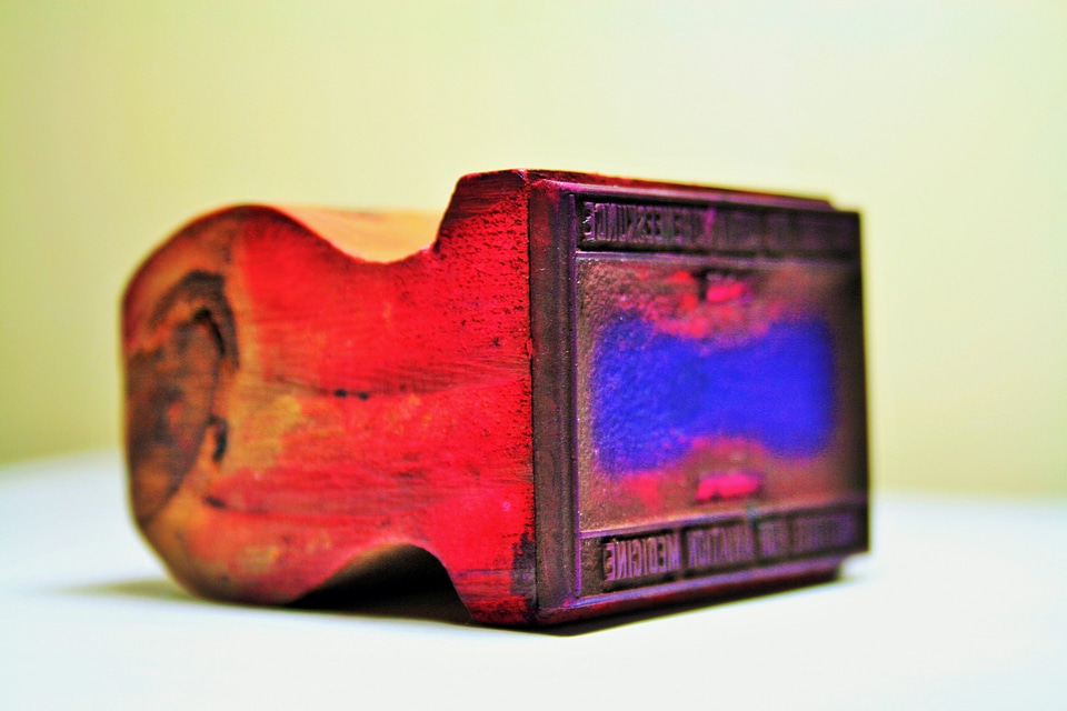 Old fashioned ink purple
