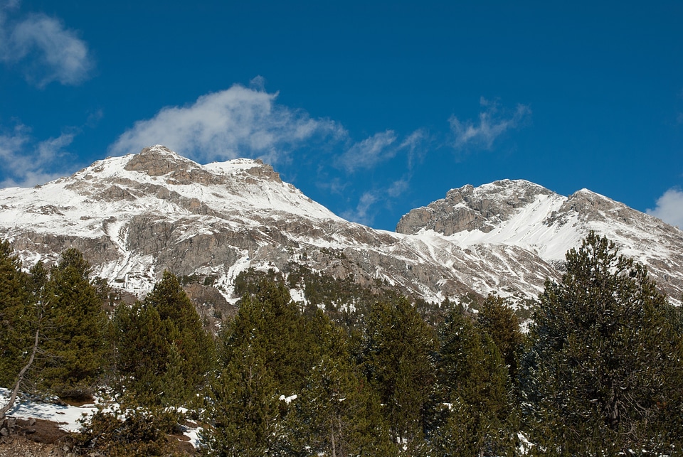 Snow ice sky