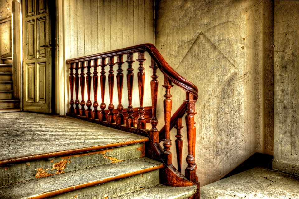 Stairs Iron Wood Window photo