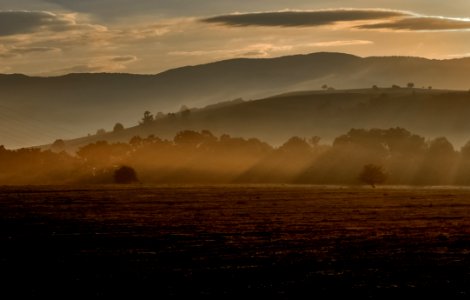 Sky Mist Dawn Atmosphere photo