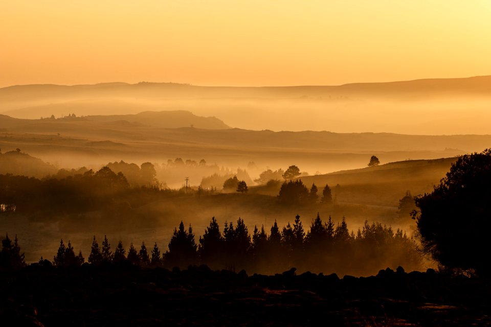Sky Dawn Mist Atmosphere