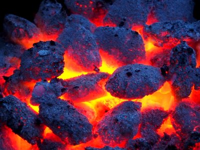 Geological Phenomenon Lava Fire Coal
