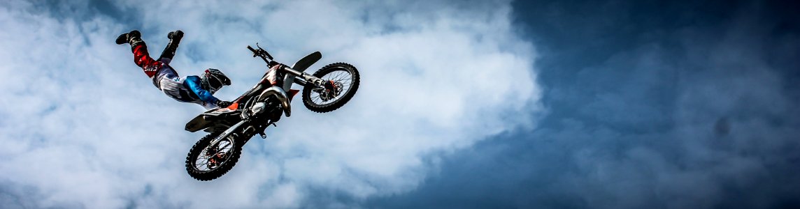 Freestyle Motocross Stunt Performer Extreme Sport Sky