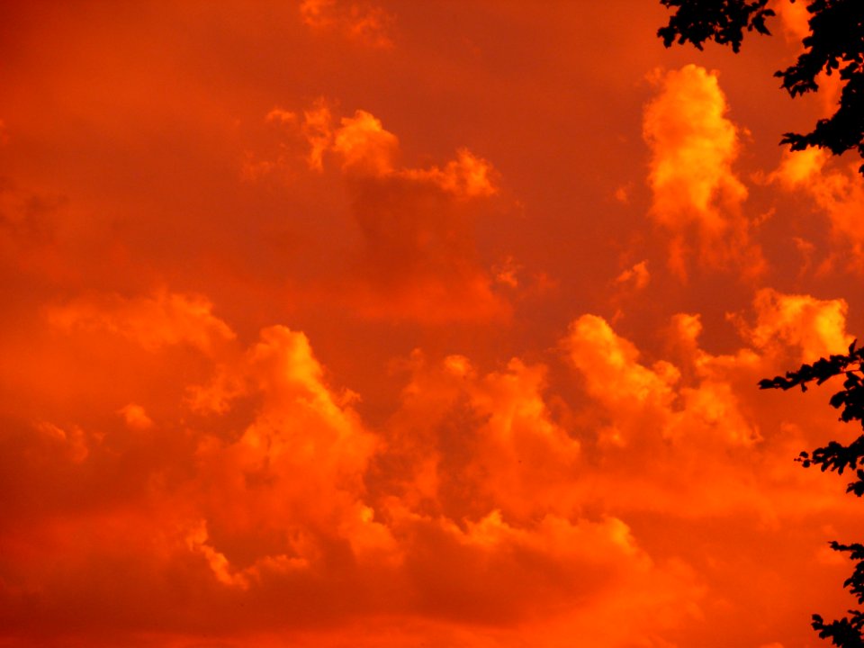 Sky Afterglow Red Sky At Morning Cloud photo