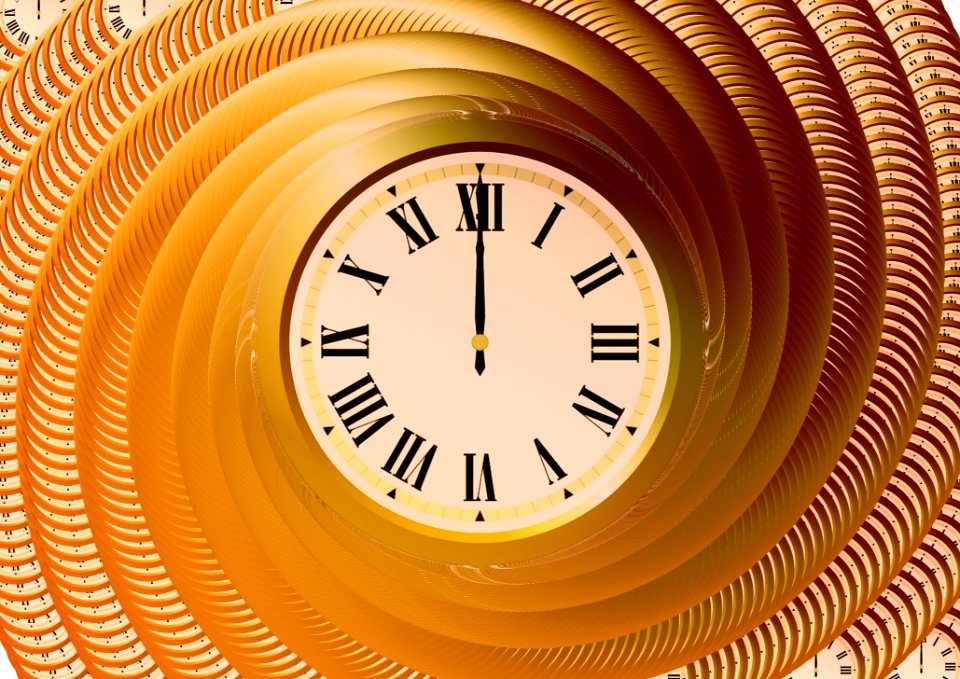 Yellow Clock Circle Line