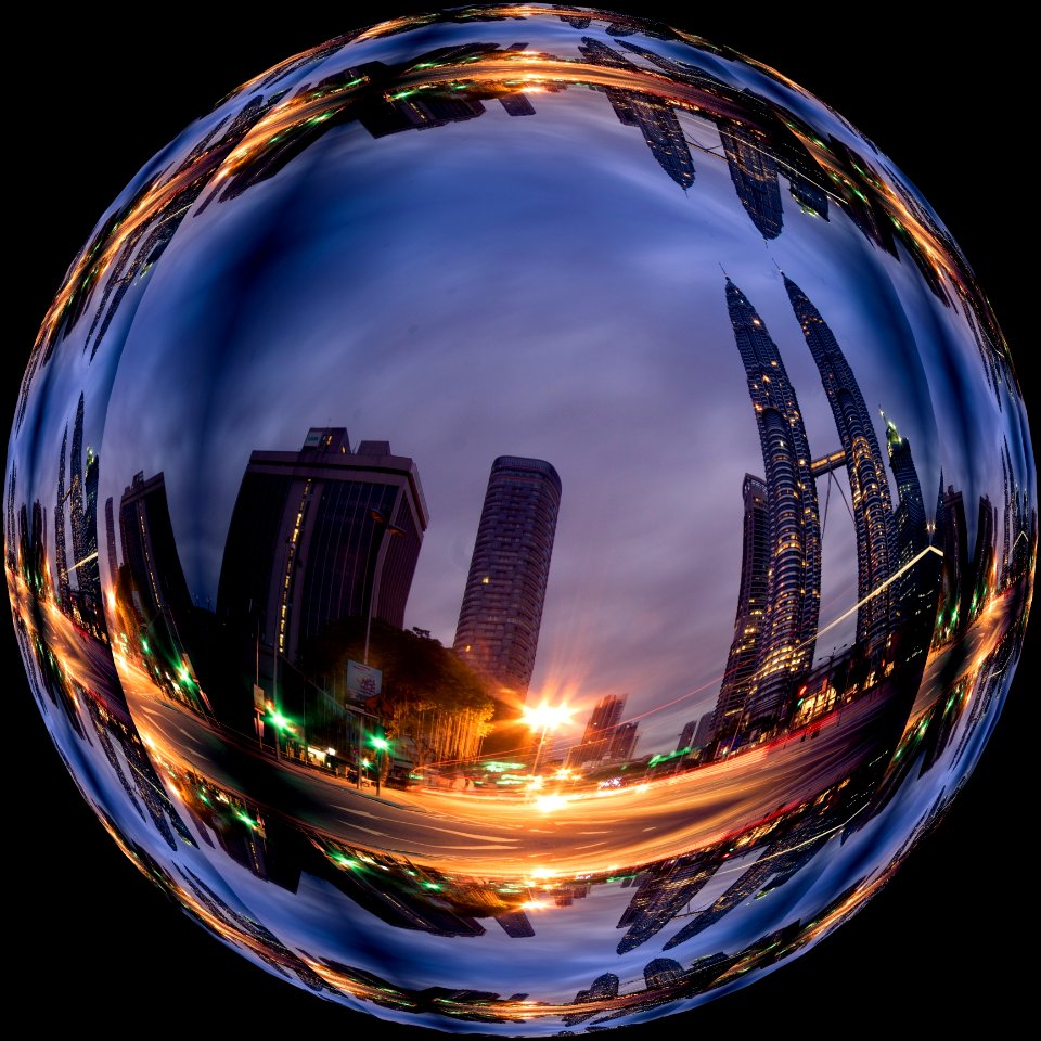 Fisheye Lens Reflection Sphere Sky