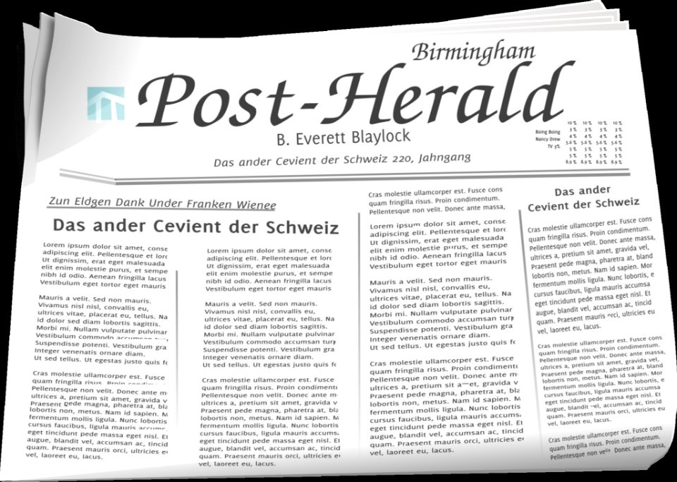 Text Font Newspaper Product Design
