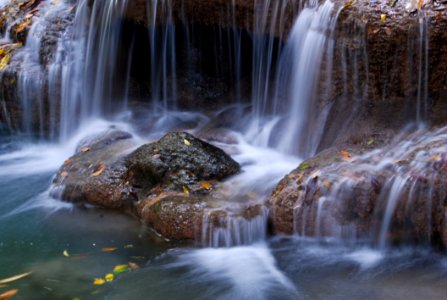 Water Fall In Kanchanaburi Thailand photo