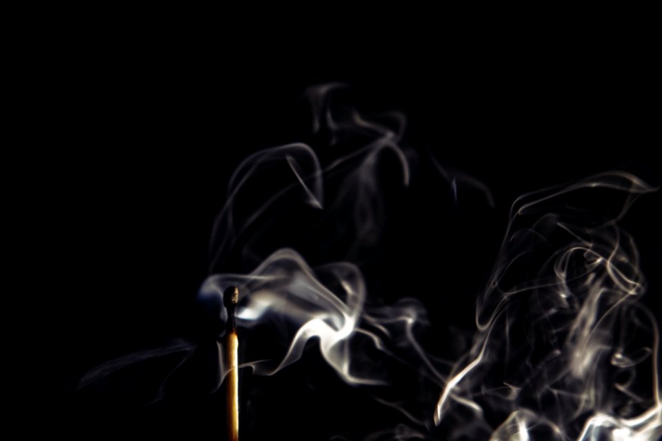 White Smoke In Macro Photography