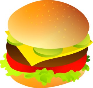 Hamburger Cheeseburger Food Fast Food photo