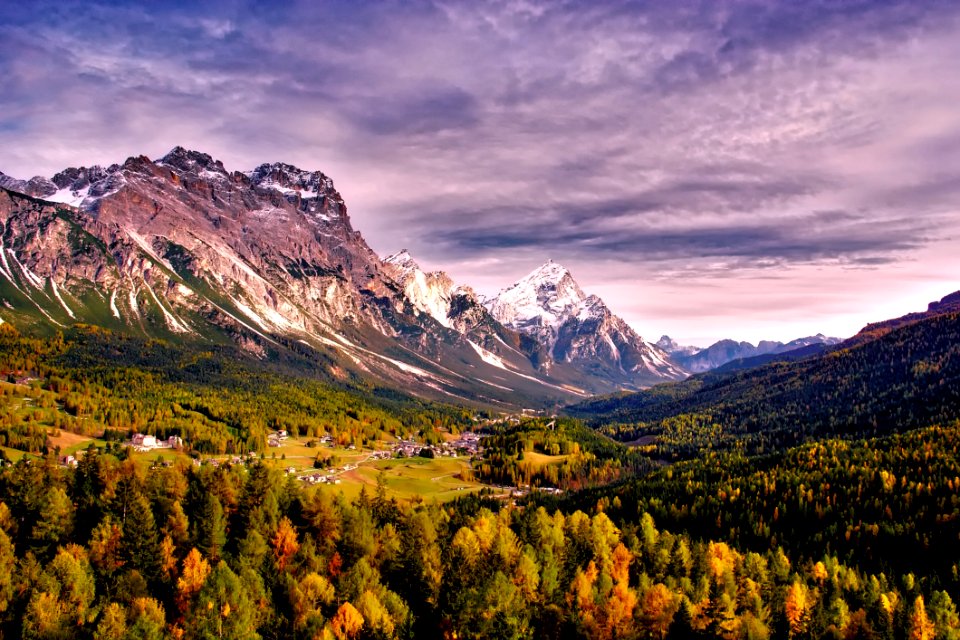 Mountains And Trees Photo