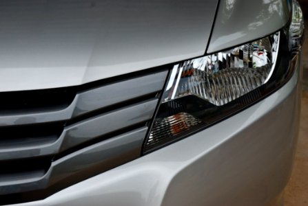 Headlight In Front Of Car
