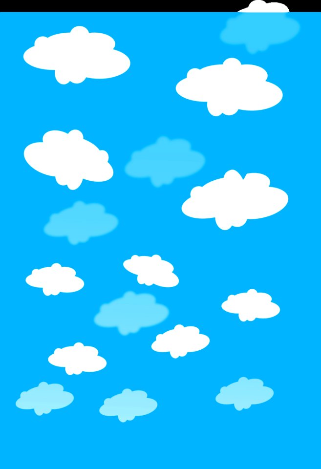 Blue Aqua Sky Line