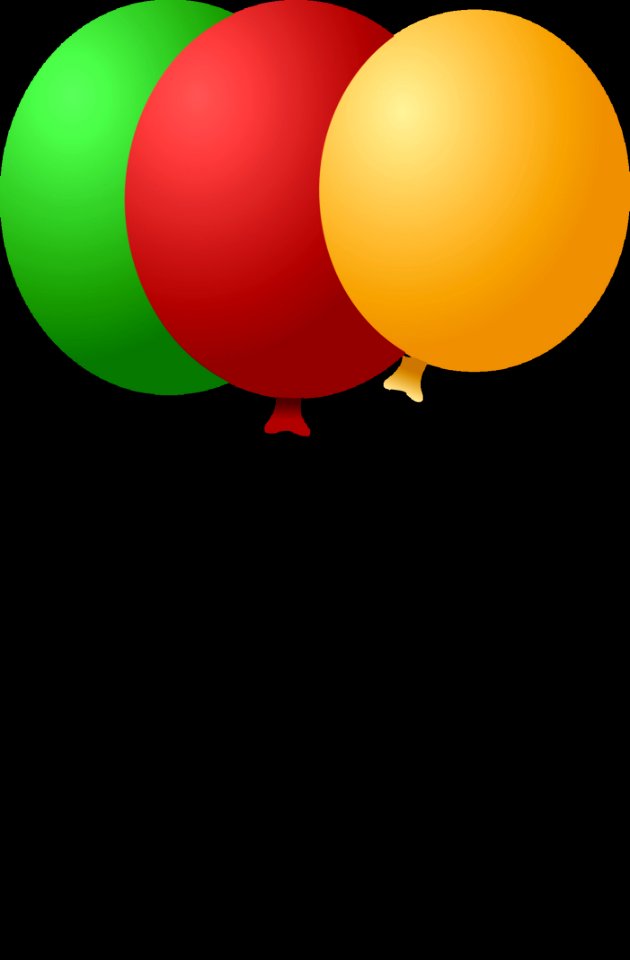 Red Yellow Orange Balloon
