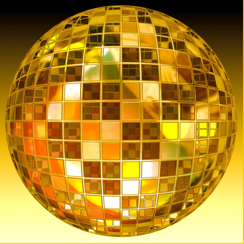 Yellow Sphere Circle Symmetry