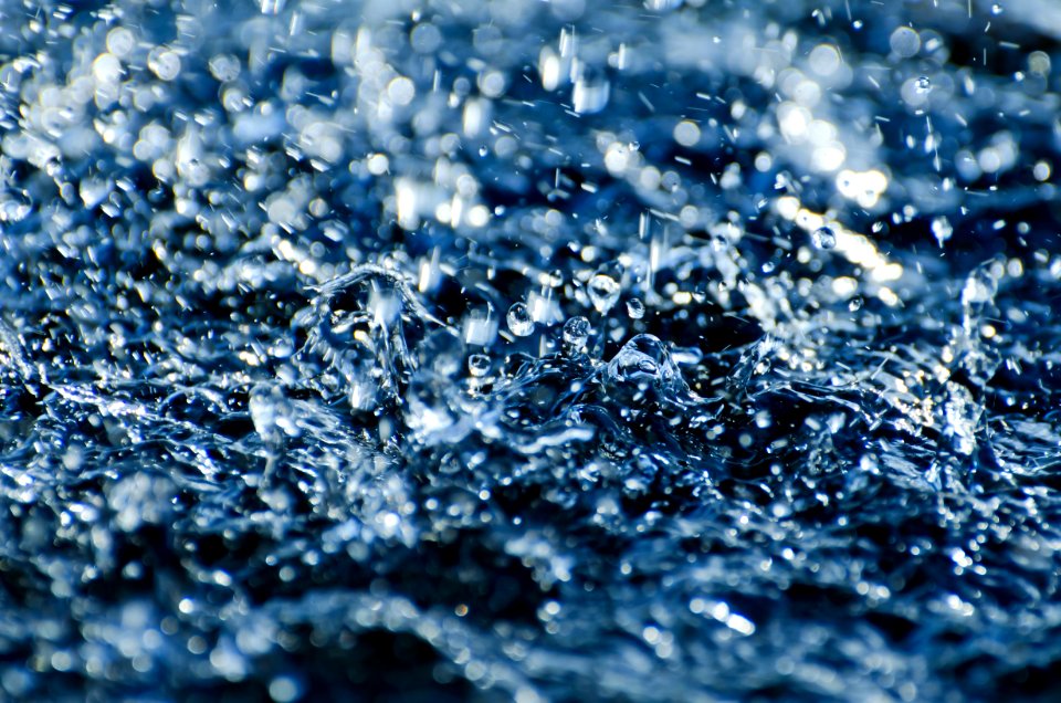 Water Blue Freezing Drop photo