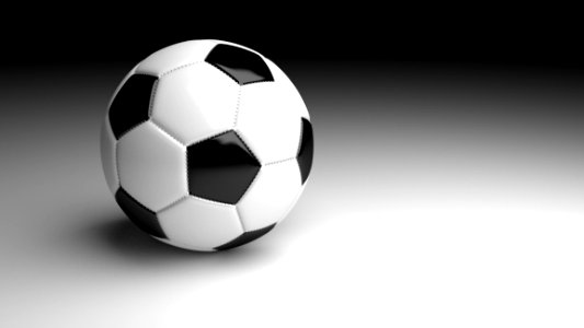 Football Ball Black And White Sports Equipment photo