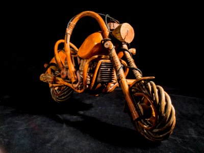 Wooden Motorcycle Wood Model