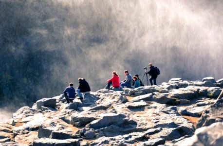 People On Mountain