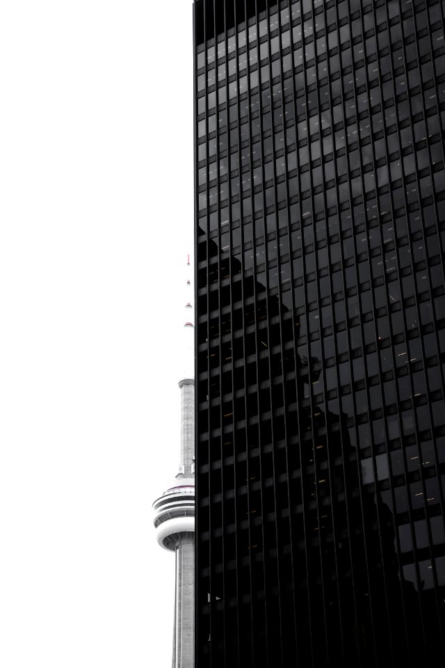 Modern Skyscraper In Black And White photo