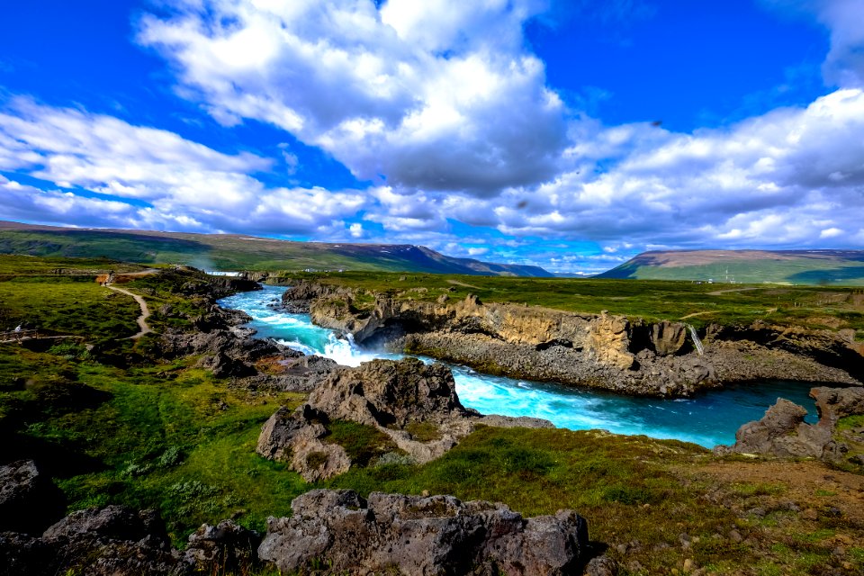 River Through Countryside