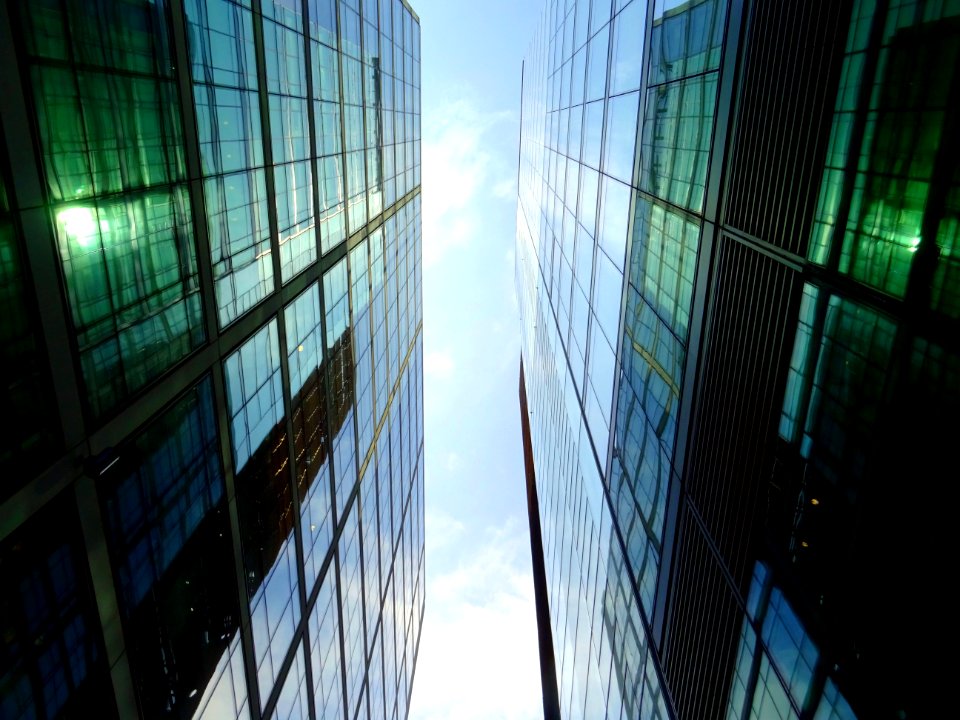 High Rise Office Blocks Close Together
