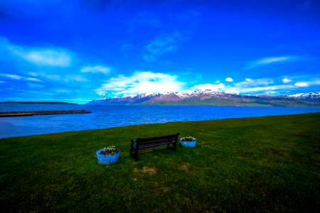 Bench By Shore photo