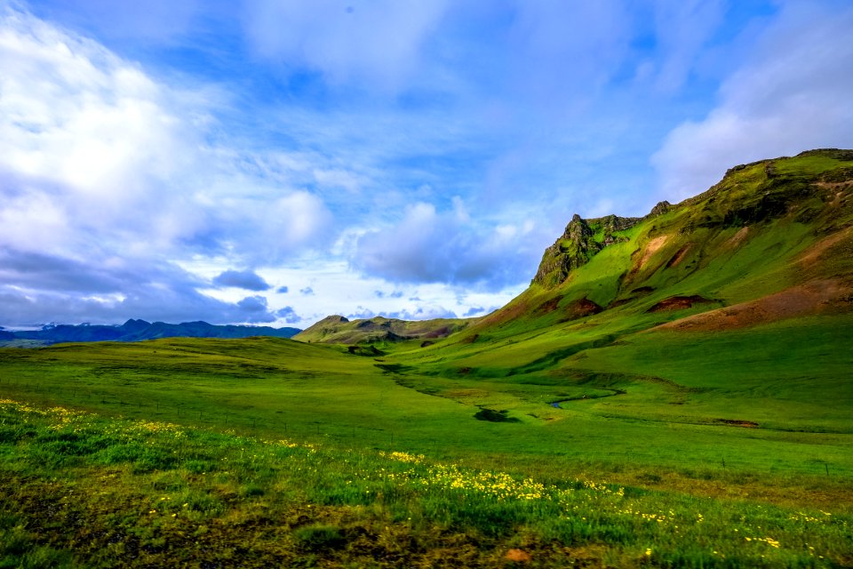 Green Landscape And Hillside