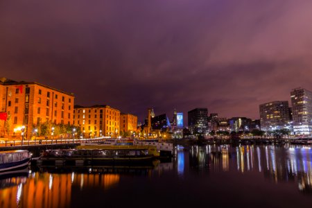 Liverpool England At Night