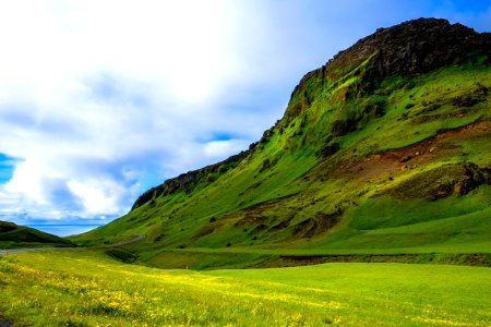 Green Meadow And Hillside