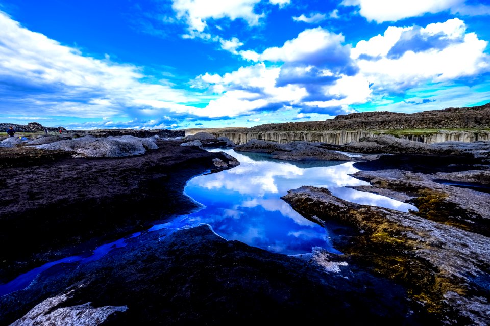 Clouds Reflecting In Blue Waters