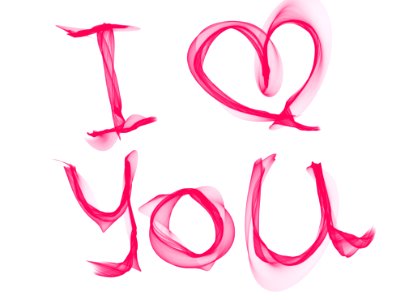 I Love You Text photo