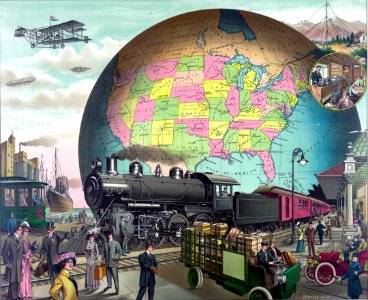 Vintage Transport Collage