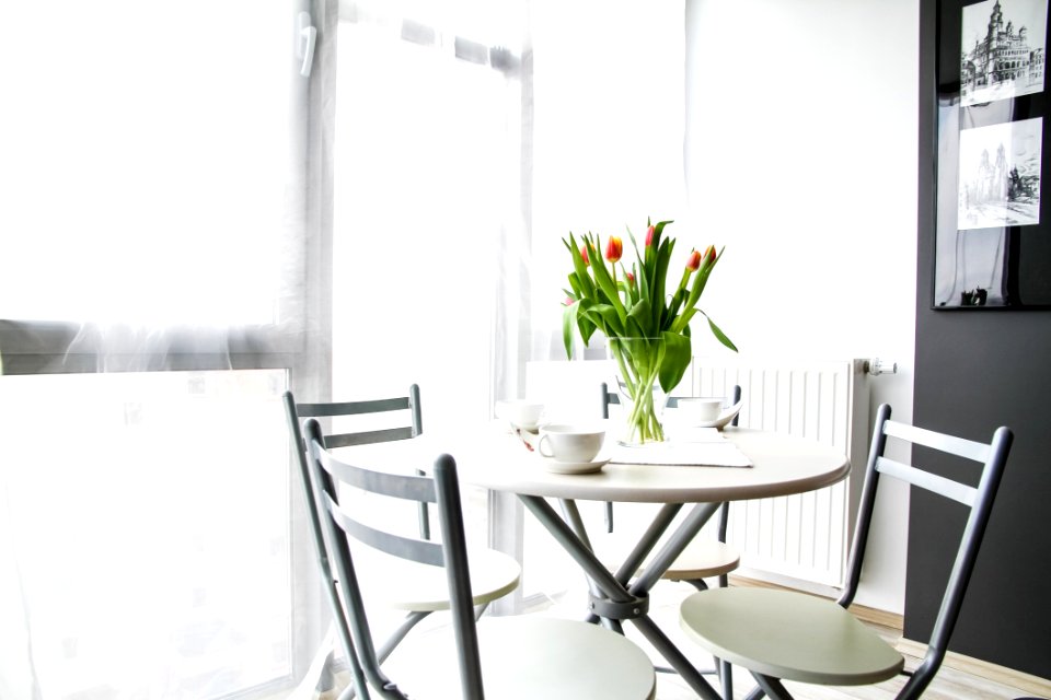 Breakfast Table In Sunny Room