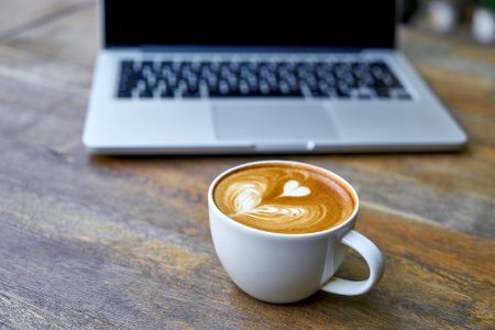 Cappuccino And Laptop