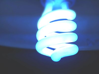 Glowing Fluorescent Light