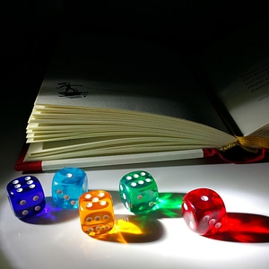 Luck lucky dice colorful