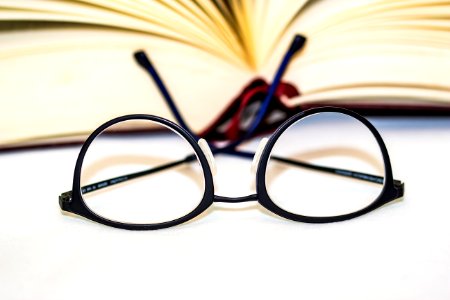Eyeglasses With Book photo