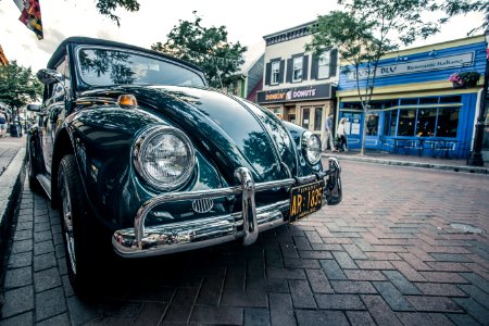 Vintage Car On Streets Of Annapolis Maryland