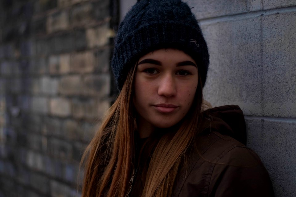 Close-up Portrait Of Teenage Girl photo