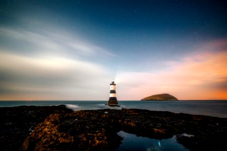Sky Sea Lighthouse Horizon photo