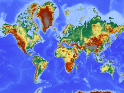 Map Earth World Organism