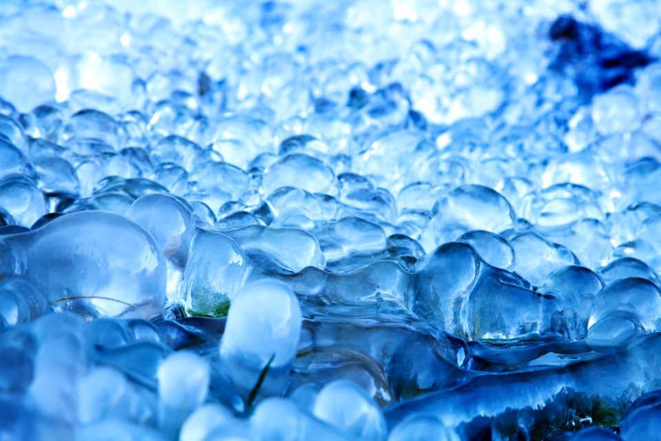 Water Blue Drop Freezing photo