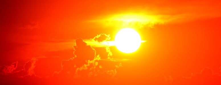 Orange Sky Atmosphere Geological Phenomenon